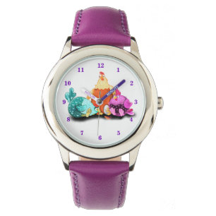 Funny Chicken Wartete Eier zu Hatch Watch Armbanduhr