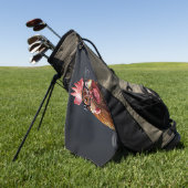 Funny Chicken Wearing Brillen Golfhandtuch (Gras)