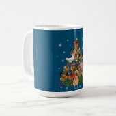 Funny Chicken Weihnachtsbaum Pet Hühnchen Lover Kaffeetasse (Vorderseite Links)