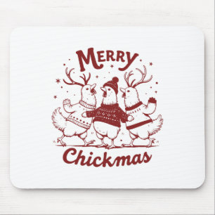 Funny Chicken Weihnachtsbaum Tier Niedlichen Weihn Mousepad