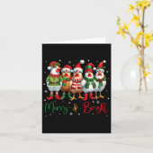 Funny Chicken Weihnachtsbeleuchtung Farm Tier Nied Karte (Gelbe Blume)