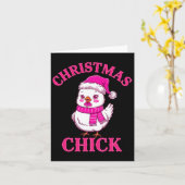 Funny Chicken Weihnachtsbeleuchtung Farm Tier Nied Karte (Gelbe Blume)