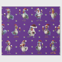 Funny Chicken Weihnachtsfest Party Lila