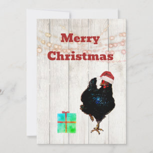 Funny Chicken Weihnachtskarte