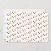 Funny Chicken Weihnachtskarte Feiertagskarte (Rückseite)