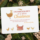 Funny Chicken Weihnachtskarte Feiertagskarte