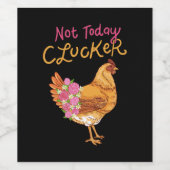 Funny Chicken Weinetikett (Einzelnes Label)