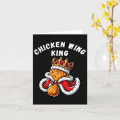 Funny Chicken Wing King Grillen Chicken Wing Graph Karte (Gelbe Blume)