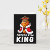 Funny Chicken Wing King Grillen Chicken Wing Graph Karte (Gelbe Blume)