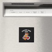 Funny Chicken Wing King Grillen Chicken Wing Graph Magnet (In Situ (Geschirrspüler))