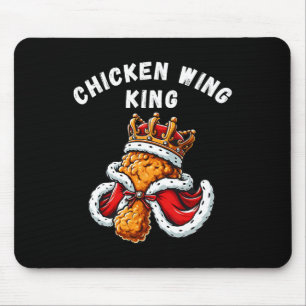 Funny Chicken Wing King Grillen Chicken Wing Graph Mousepad