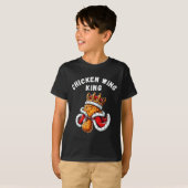 Funny Chicken Wing King Grillen Chicken Wing Graph T-Shirt (Vorne ganz)