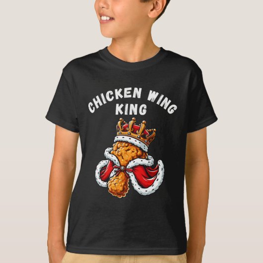 Funny Chicken Wing King Grillen Chicken Wing Graph T-Shirt (Vorderseite)