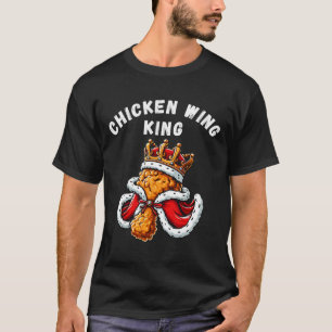 Funny Chicken Wing King Grillen Chicken Wing Graph T-Shirt