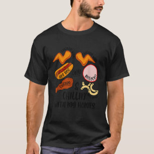 Funny Chicken Wing Song Lyric Hot Dog Bologna Maca T-Shirt