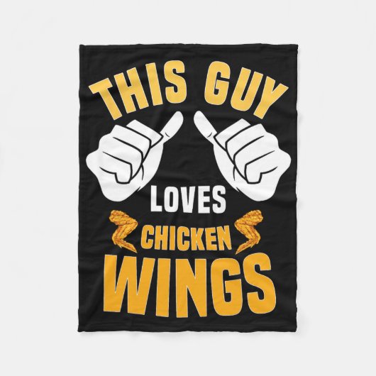 Funny Chicken Wings Lover Sprichwort Hot Wing Fleecedecke (Vorderseite)