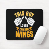 Funny Chicken Wings Lover Sprichwort Hot Wing Mousepad (Mit Mouse)