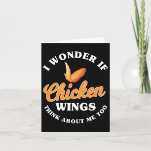 Funny Chicken Wings Sprichwort Hot Wing Fast Food Karte