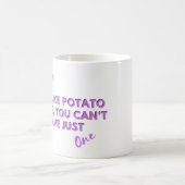 Funny Chicken Zitat: Hühner Kartoffelhühner Lila Kaffeetasse (Mittel)