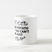 Funny Chicken Zitat: Hühner sind wie Kartoffelhühn Kaffeetasse (Mittel)