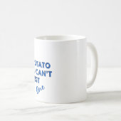 Funny Chicken Zitat: Hühner und Kartoffelhühner Bl Kaffeetasse (VorderseiteRechts)