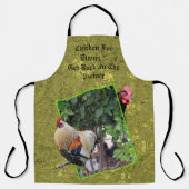 Funny Chicken zum Abendessen, Schürze (Vorderseite)