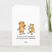 Funny Chickens 20 Bucks Geburtstag Karte (Rückseite)