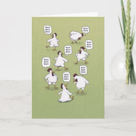 Funny Chickens 20 Bucks Geburtstag Karte
