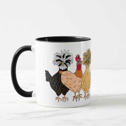 Funny Chickens Coffee Tasse (Links)