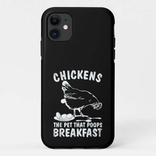 Funny Chickens Pet Gekackt Frühstück Bauer Case-Mate iPhone Hülle (Rückseite)