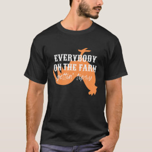 Funny Chickens Rooster Alle auf dem Bauernhof Gett T-Shirt