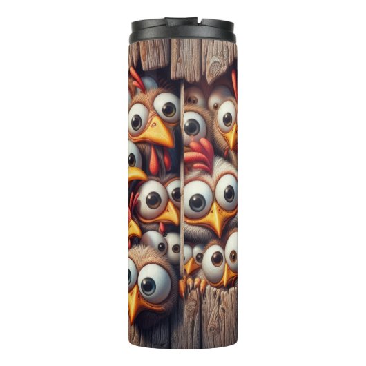 Funny Chickens Thermosbecher (Rückseite)