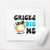 Funny Chicks Dig Me Osterfest Ostern 1 Mousepad (Mit Mouse)