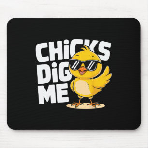 Funny Chicks Dig Me Osterfest Ostern 2 Mousepad