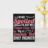 Funny Chief Engineer Wife Girlfriend Maritime Vale Karte (Gelbe Blume)