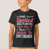 Funny Chief Engineer Wife Girlfriend Maritime Vale T-Shirt (Vorderseite)