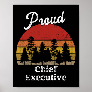 Funny Chief Führungskraft Shirts Job Title Profess Poster