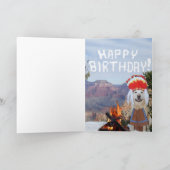 Funny Chief Hund/Labrador Smoke signalisiert Gebur Karte (Innenseite)