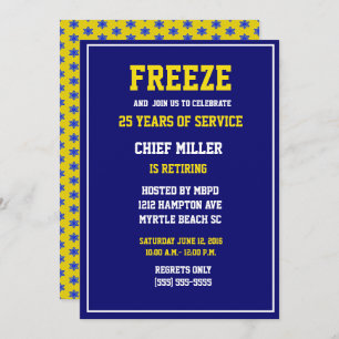 Funny Chief Police Rtirement Einladung