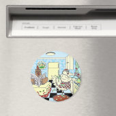 Funny chiens Magnet (In Situ (Geschirrspüler))