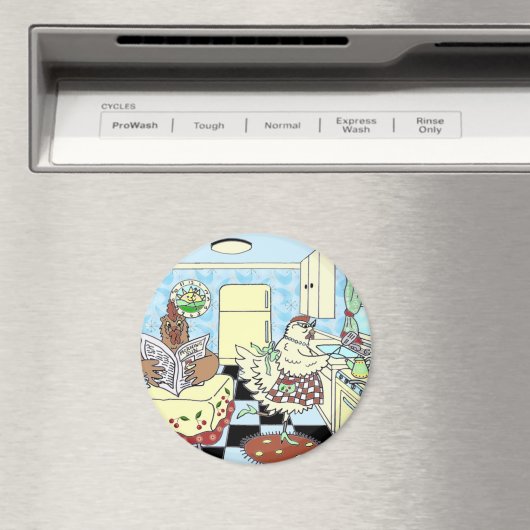 Funny chiens Magnet (In Situ (Geschirrspüler))