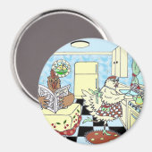 Funny chiens Magnet (Vorderseite/Rückseite)