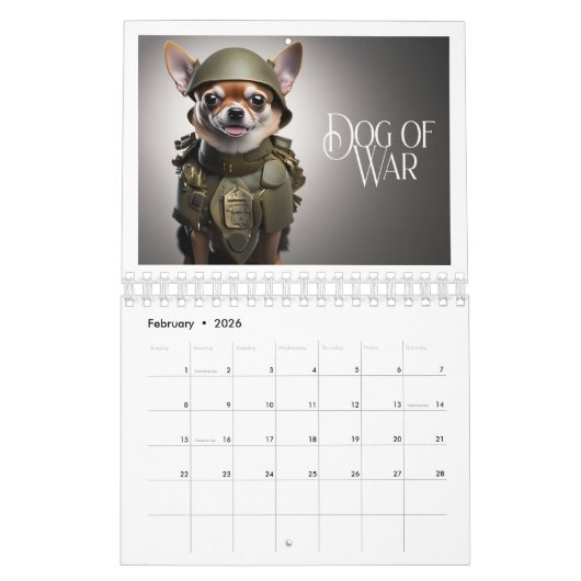 Funny Chihuahua 2025 Catchphrases Wall Calendar Kalender (Feb 2026)