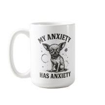 Funny Chihuahua Anxiety Shirt – Distressed Nervous