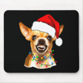 Funny Chihuahua Christmas Shirt For Dog Lovers Wom Mousepad (Vorne)