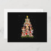 Funny Chihuahua Christmas Tree Xmas For Chihuahua Postkarte (Vorne/Hinten)
