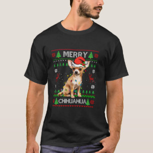 Funny Chihuahua Christmas Ugly Sweater Chihuahua X T-Shirt
