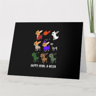 Funny Chihuahua Dog Halloween Happy Halloween Karte