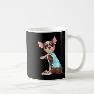 Funny Chihuahua Dog I Liebe Vater Tattoo Funny Chi Kaffeetasse