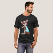 Funny Chihuahua Dog I Liebe Vater Tattoo Funny Chi T-Shirt (Vorne ganz)
